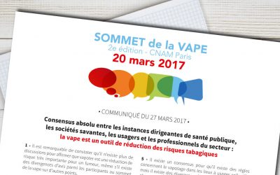 Conclusions du Sommet de la vape 2017