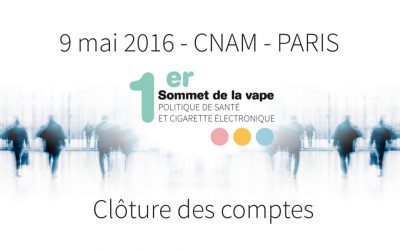 Clôture des comptes du 1er Sommet de la Vape
